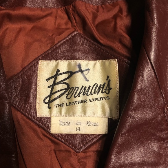 VINTAGE Leather Jacket #EV2 - Picture 3 of 7